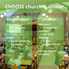 ChOOSE church & dinner