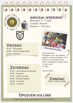 Amicaal weekend uit