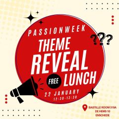 Themabekendmakingslunch PassionWeek